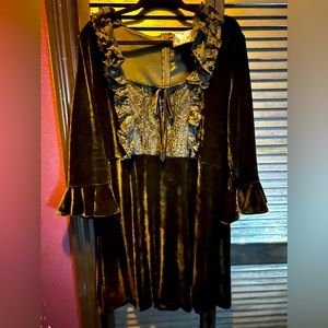 Killstar black velvet dress